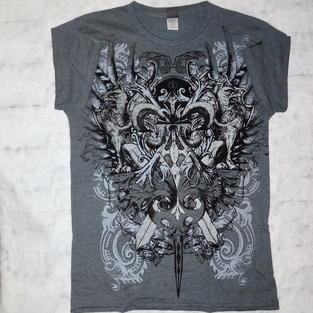 POINT ZERO MENS SHORT SLEEVE GRAPHIC TSHIRT - MED